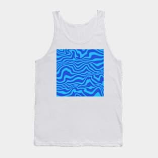 retro wavy background Tank Top